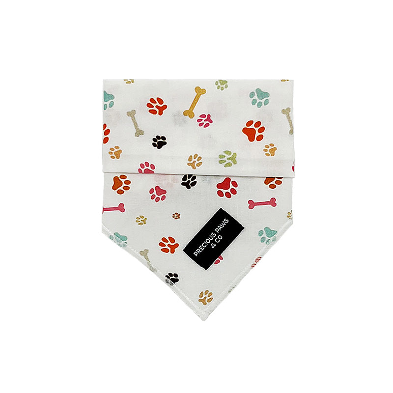 dog bandana with paw prints