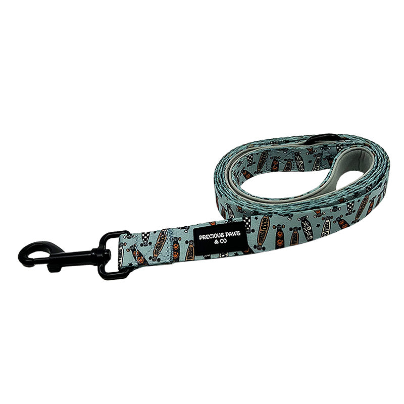 dog lead with skateboards
