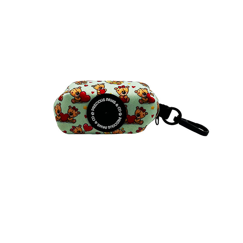 dog waste bag with teddy bears