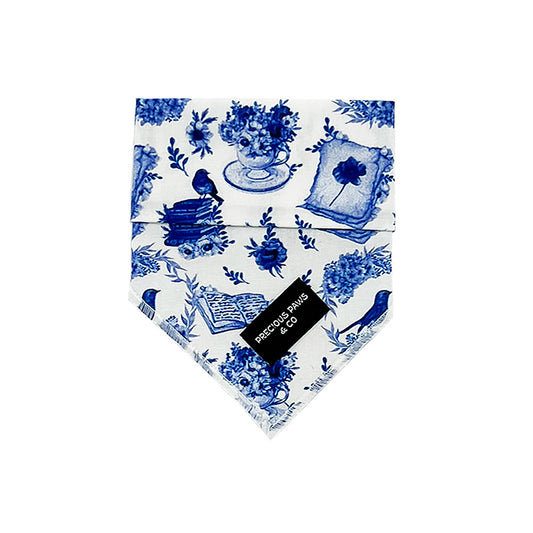 dog bandana with bluebirds