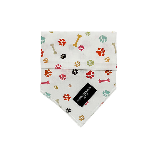 dog bandana with paw prints