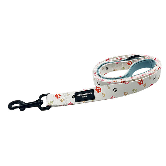 dog lead with paw prints