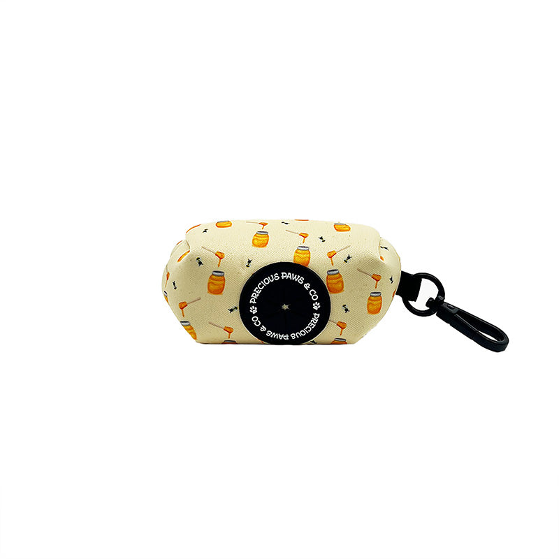 dog waste bag with bees