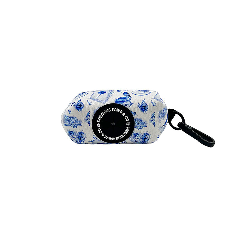 dog waste bag with bluebirds