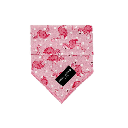 pink flamingo dog bandana